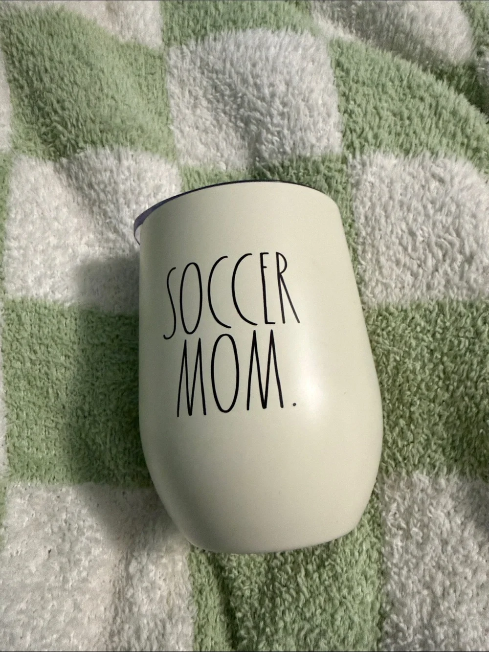Rae Dunn Soccer Mom Stemless Tumbler - Cream